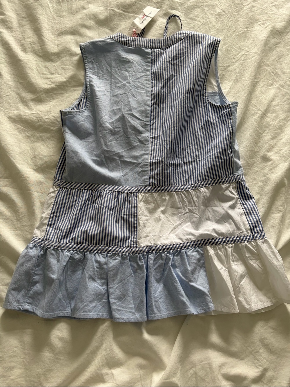 Vineyard Vines Women’s Striped Peplum Tank with Tassel Tie - Picture 11 of 11